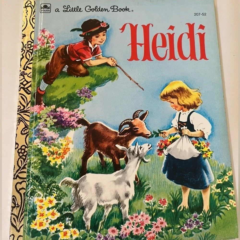 2 little golden books Heidi and Hansel & Gretel 1954